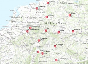Leica Tour 2015 Standorte