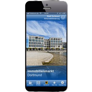 Startscreen Dortmund Immobilien App